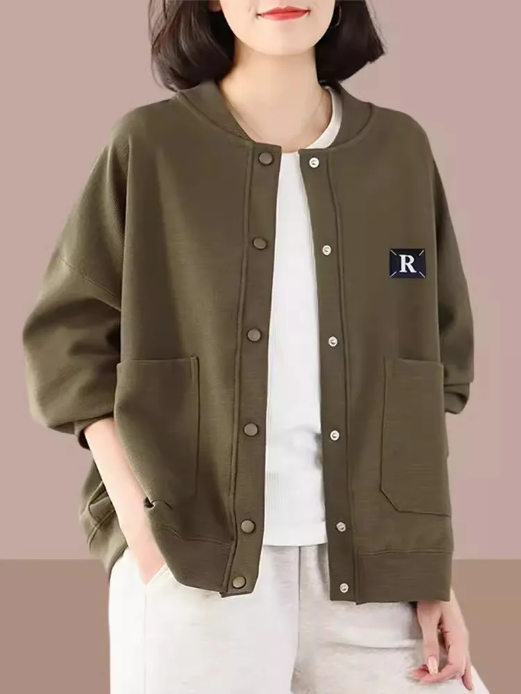 

Куртки-бомберы женские красные весенние с двусторонними флокированными рукавами на кнопках, украшенные в стиле бохо, для активного отдыха и велоспорта