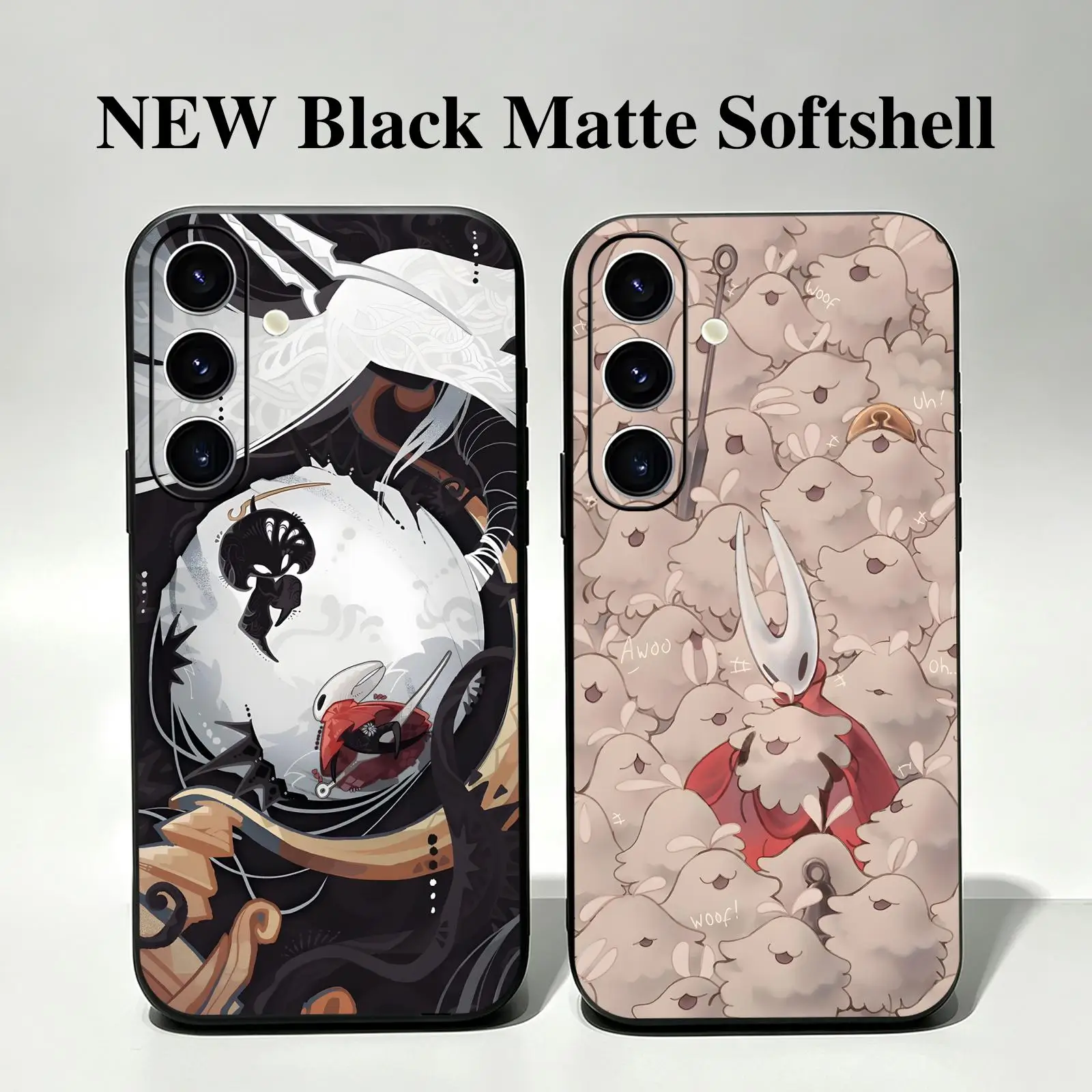 Phone Case For Samsung A57 A56 A37 A27 A17 A36 A26 A55 A35 Anti-Drop Soft Black Case Hollow Knight Silksong