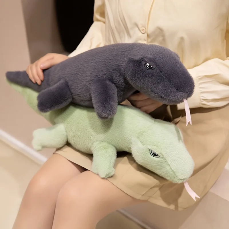 Cartoon Lizard Plush Toy  Monitor Lizard Doll Home Pillow Lifelike Animals Simulation Stuffed Doll Kawaii Toy Gifts