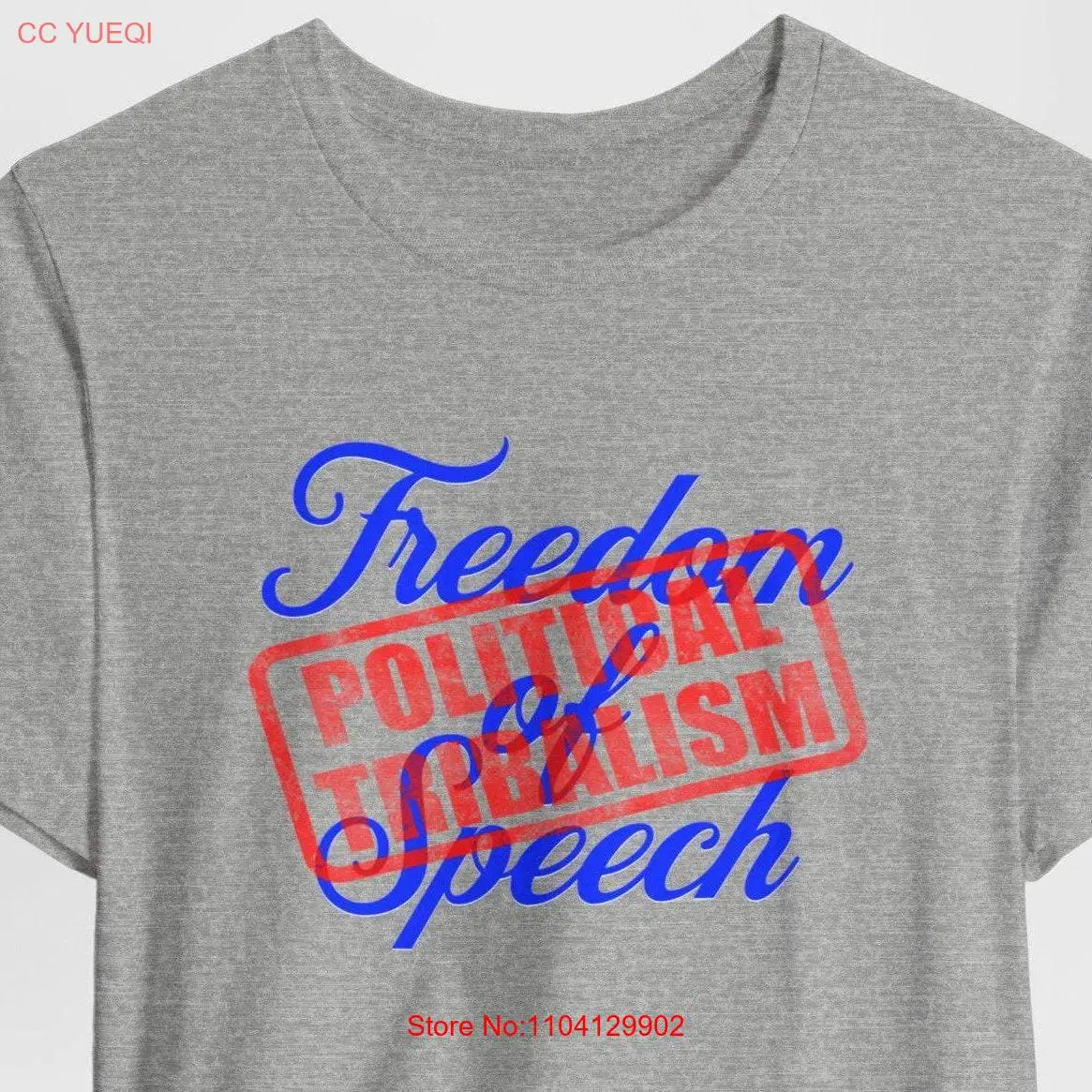 Political Tribalism Stamp T Shirt Freedom of Speech Activism ProtesT Statement Equality Rights Apparel 1 Amendment