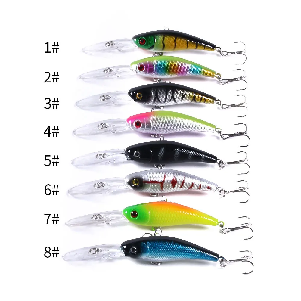 18pcs Mixed Jerkbait Minnow Hard Bait Kit Artificial Wobblers For Pike  Crankbaits Fishing Lures Set Swimbait Fishing Tackle