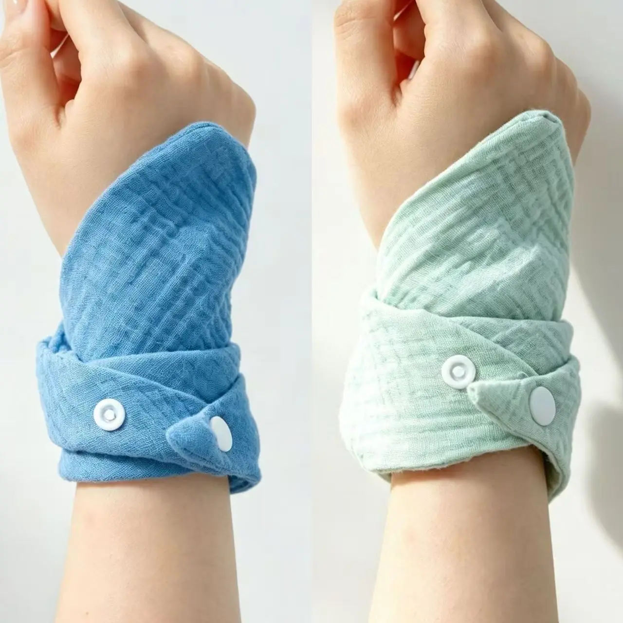 Sports Wristband Tennis Sweat Bands Soft Gauze Towel Wrist Guard Gym Wrist Brace Support Fitness Sweat Towel Wrist Wrap Cuff