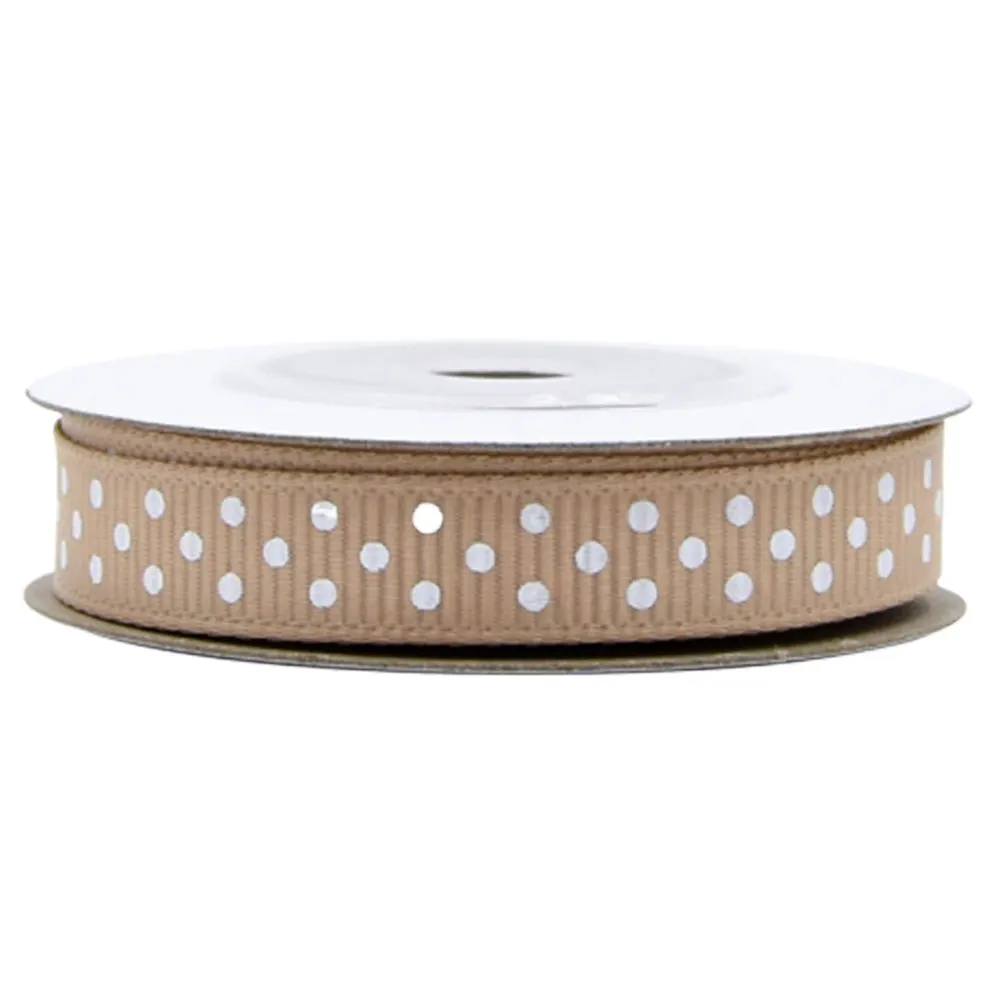 

5 Rolls 1cm Ribbon Durable Soft Dotted Pattern Craft Supplies DIY Projects Cake Decorations Hair Bows Woven Headb s Party Gifts