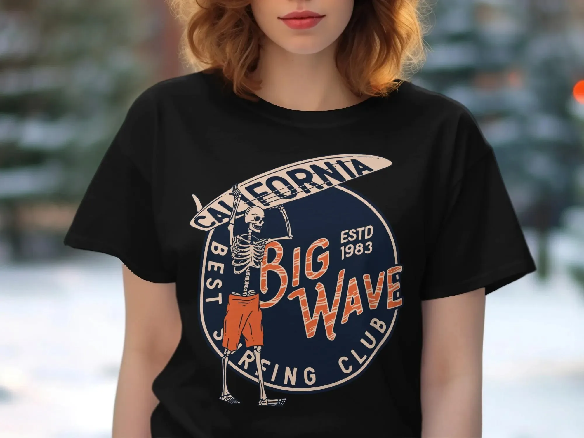 

Outdoor Surfing Skateboarding Peripheral Pattern Printing Summer Luxury Brand Cotton Men's and Women's T-shirts Short Sleeves