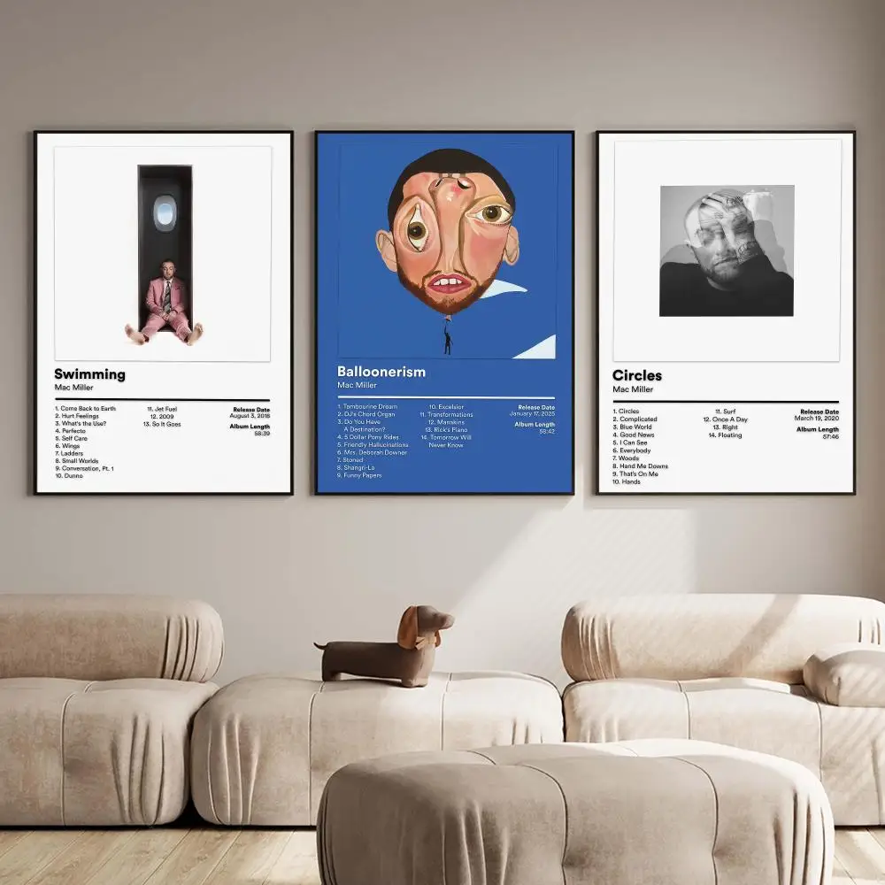 Album M-Mac Miller Poster PP Wall Decor Posters Celebrity Music Art Prints Bedroom Office Gift