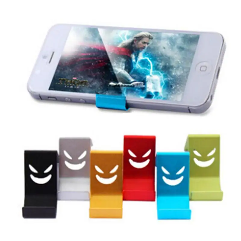 Smile Portable Mini Desktop Stand Table Cell Phone Holder For Mobile Phone Accessories