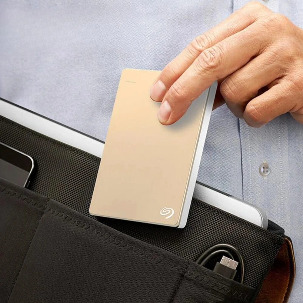Disco Duro Externo Seagate de 500GB, Backup Plus Slim DASKA, USB 3.0, HDD de 2.5 Pulgadas, Almacenamiento Externo Portátil
