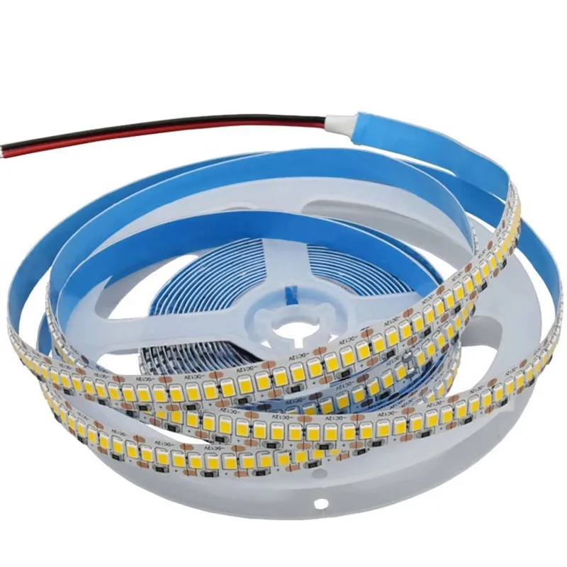 fita led com corda branca quente 2835 fita flexivel 12v 24v 2400leds branco fresco 6500k 4000k 3000k natureza 10m 01