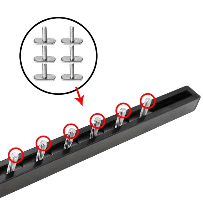 

6 шт., направляющие для каяка из нержавеющей стали, винты M6, крепежная фурнитура для каяка, каноэ, лодки, аксессуары