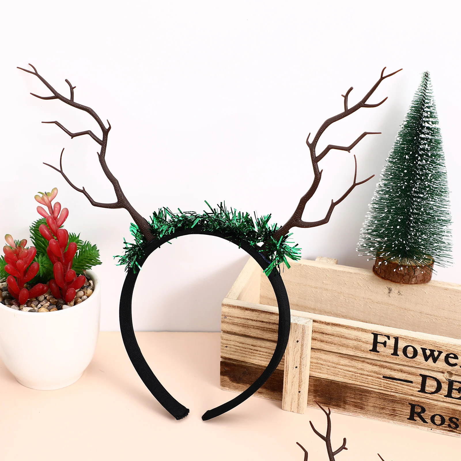 10 ชิ้น Log Sticks สําหรับงานฝีมือ DIY Mini Reindeer Antlers แห้งสาขาต้นไม้ Twigs ประดิษฐ์ Stem Decors สํานักงานแห้ง