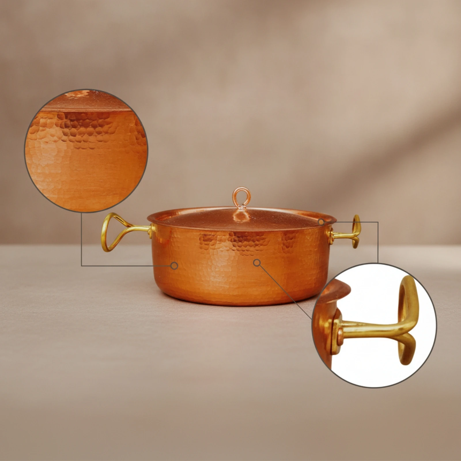 Pentola in Rame con Coperchio, - Home Cooking Service recensione e prezzo