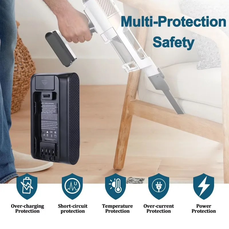 Staubsauger Akku 3000 mAh Li-Ion 21,6 V für Shark IW3511 IW3615 XBATR625 XBTR625KS XBTR625KDCEU Elektronik Zubehör