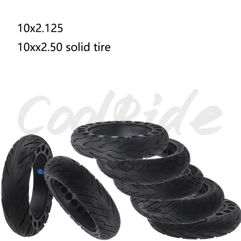 

DEYOU 10x2,50 твердая бескамерная шина для электрического скутера 10-дюймовая 10*2,125, высококачественная резиновая износостойкая взрывозащищенная шина