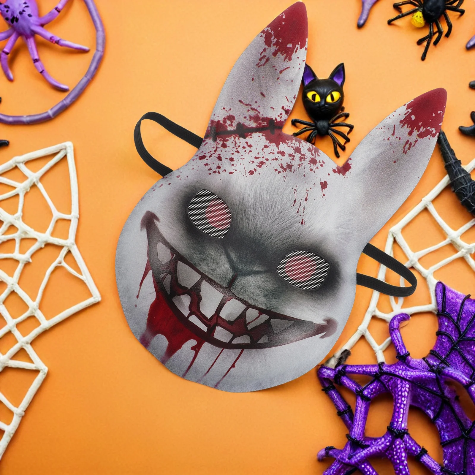 

Horror Bunny Bloody Rabbit Face Mask For Adults Spooky Halloween Party Costume Accessory Scary Cosplay Mask Haunted House
