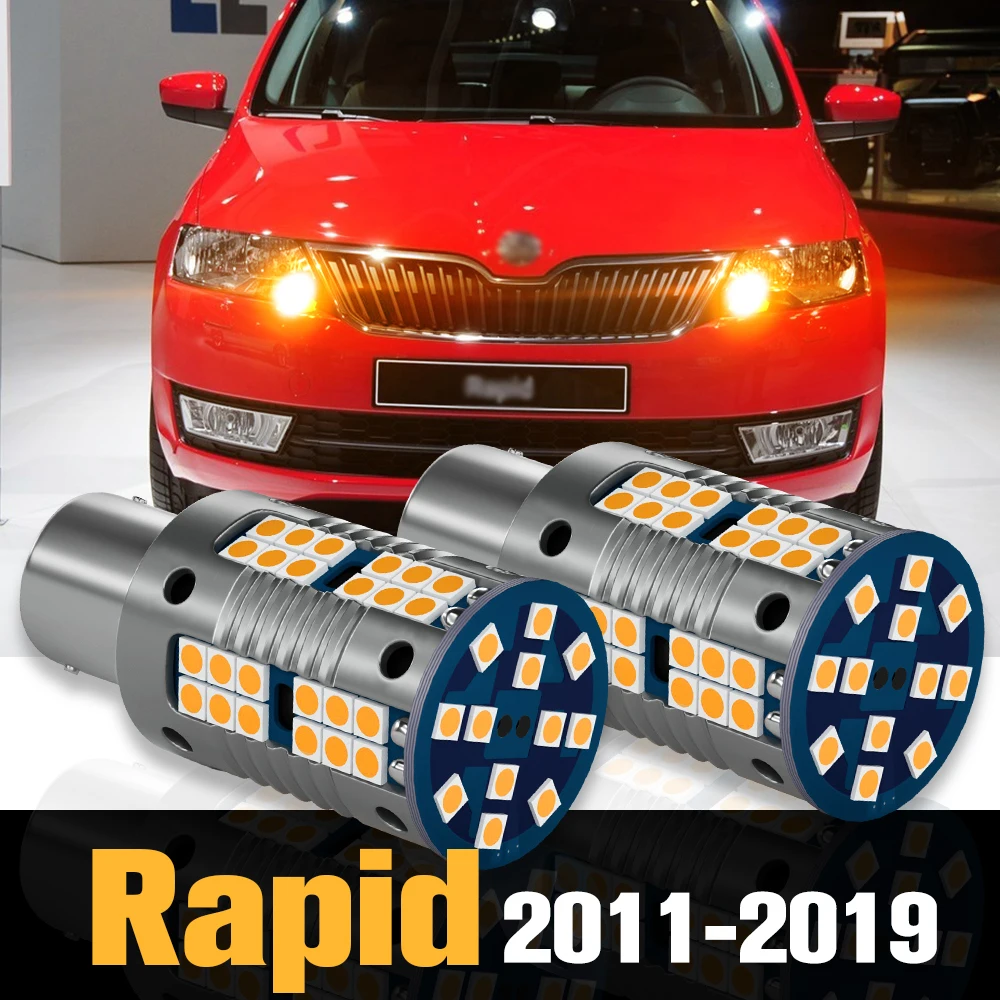 

2pcs Canbus LED Turn Signal Light Lamp Accessories For Skoda Rapid 2011-2019 2012 2013 2014 2015 2016 2017 2018