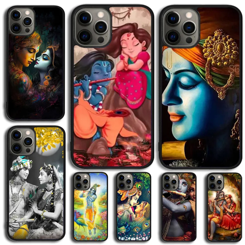 Lord Krishna Radha Phone Case Cover For iPhone 15 16 14 Plus 11 12 mini 13 Pro Max Apple X XR XS max