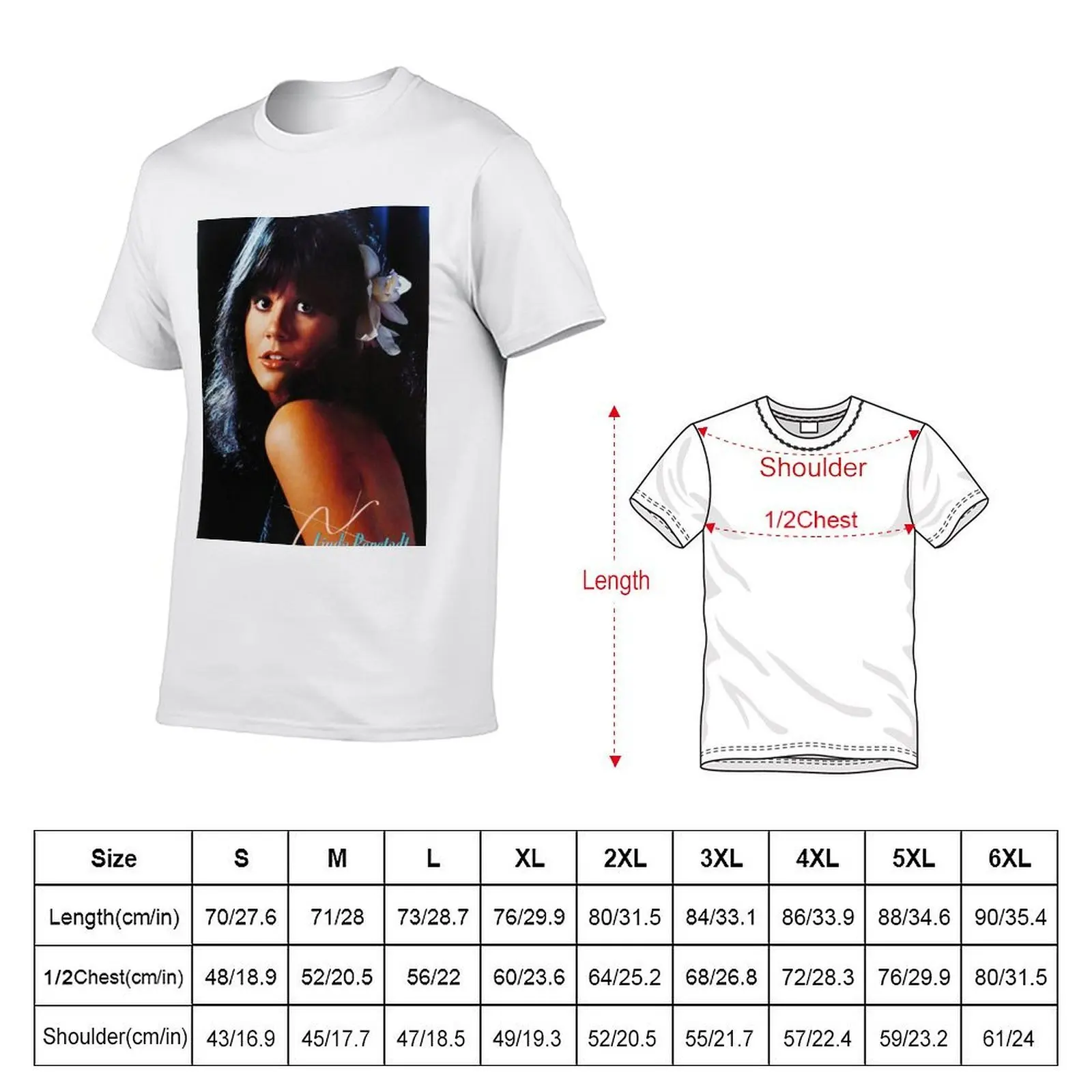 Linda Ronstadt Beautiful Pict Poster T-Shirt men t shirt cotton 100% essential t shirt T-Shirt