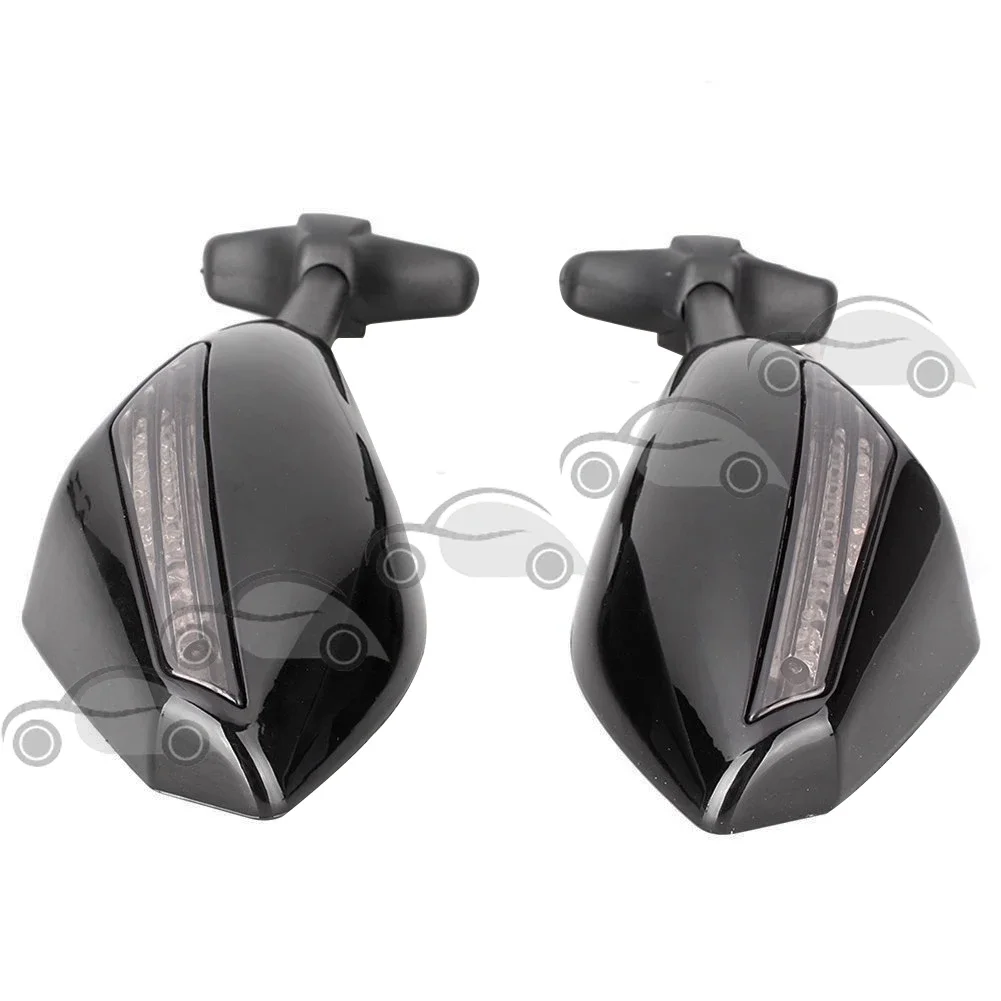 المزدوج المتكاملة بدوره مصباح إشارة مرايا الرؤية الخلفية لياماها YZF R6S 2006-2009 وهوندا CBR 250 600 1000 RR F3 F4 الدخان