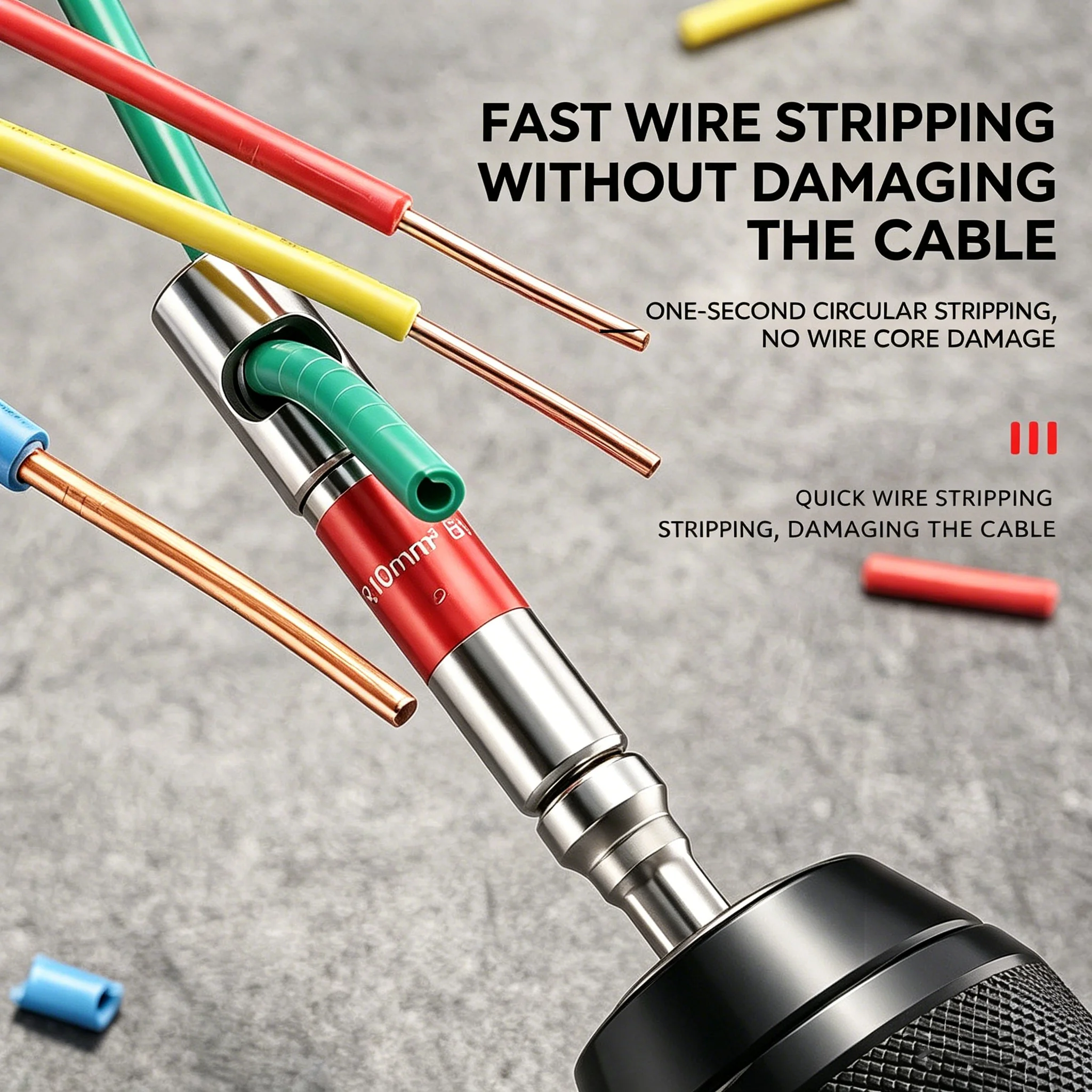  Wire Electrician Cable Cutter Universal Handheld Quick Stripper Portable Electric Wire Stripper Multi-Tool Crimping Tool