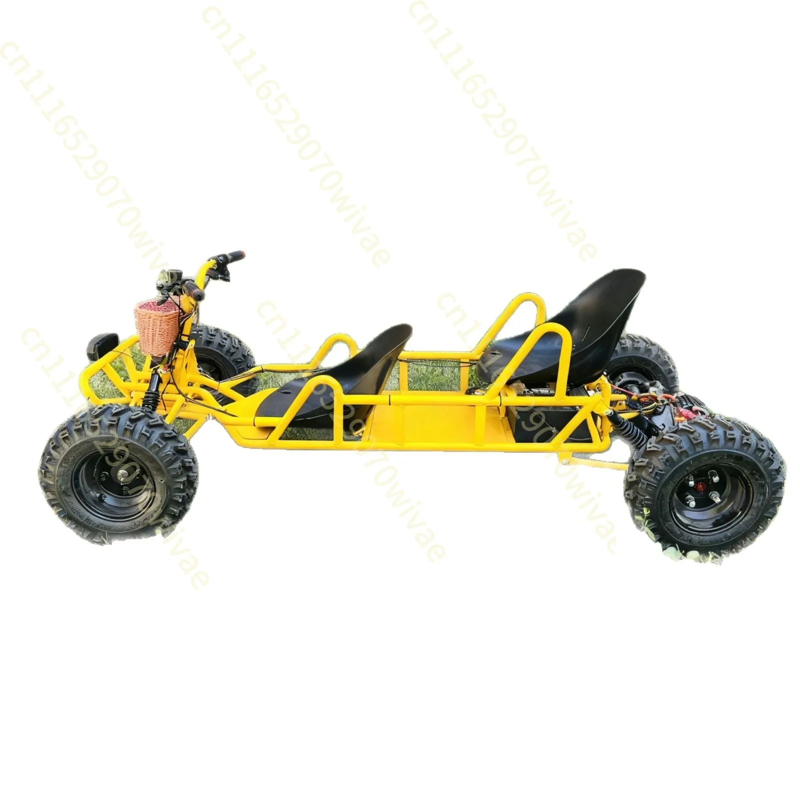Cross-border production of all-terrain adult outdoor electric four-wheel double off-road karts