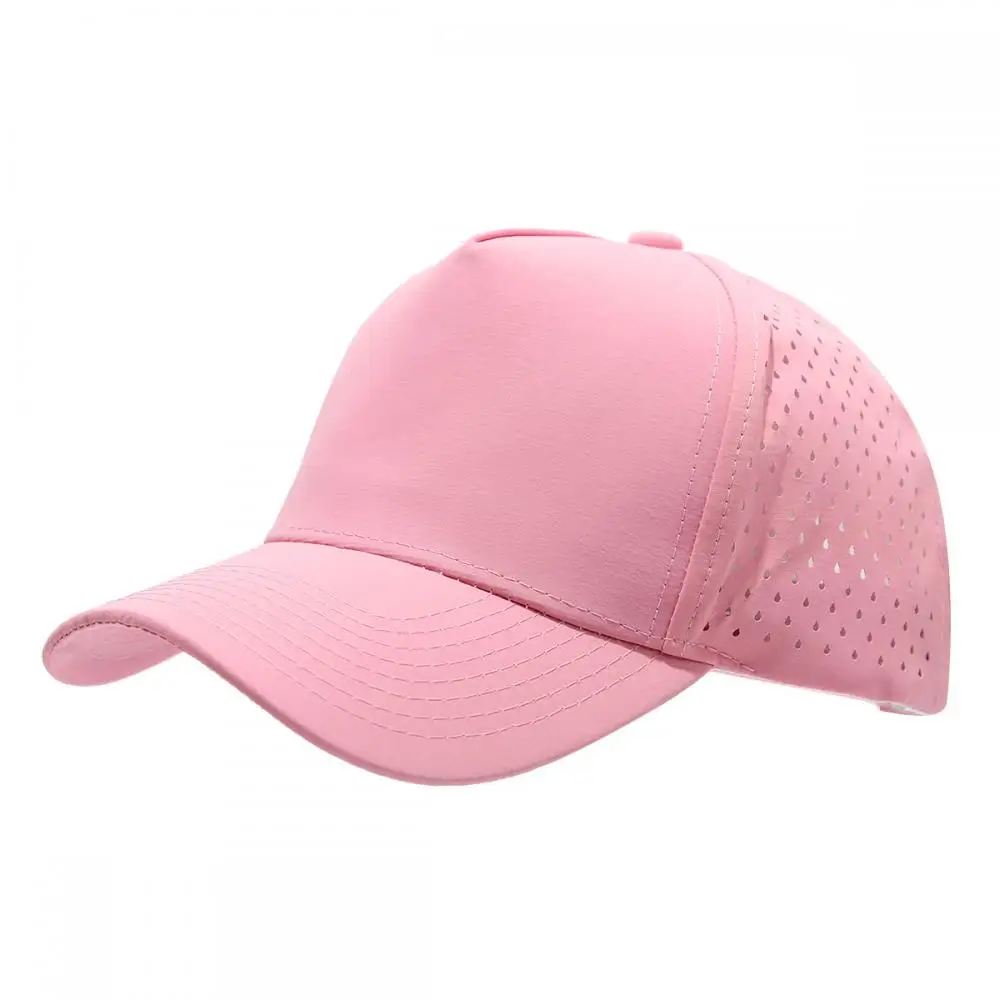 1 Stück Neue Fünfschichtige Laserperforierte Schnelltrocknende Kappe Atmungsaktive Sport-Visierkappe Sommer Wasserdichte Perforierte Trucker-Baseballkappe – Detail 11