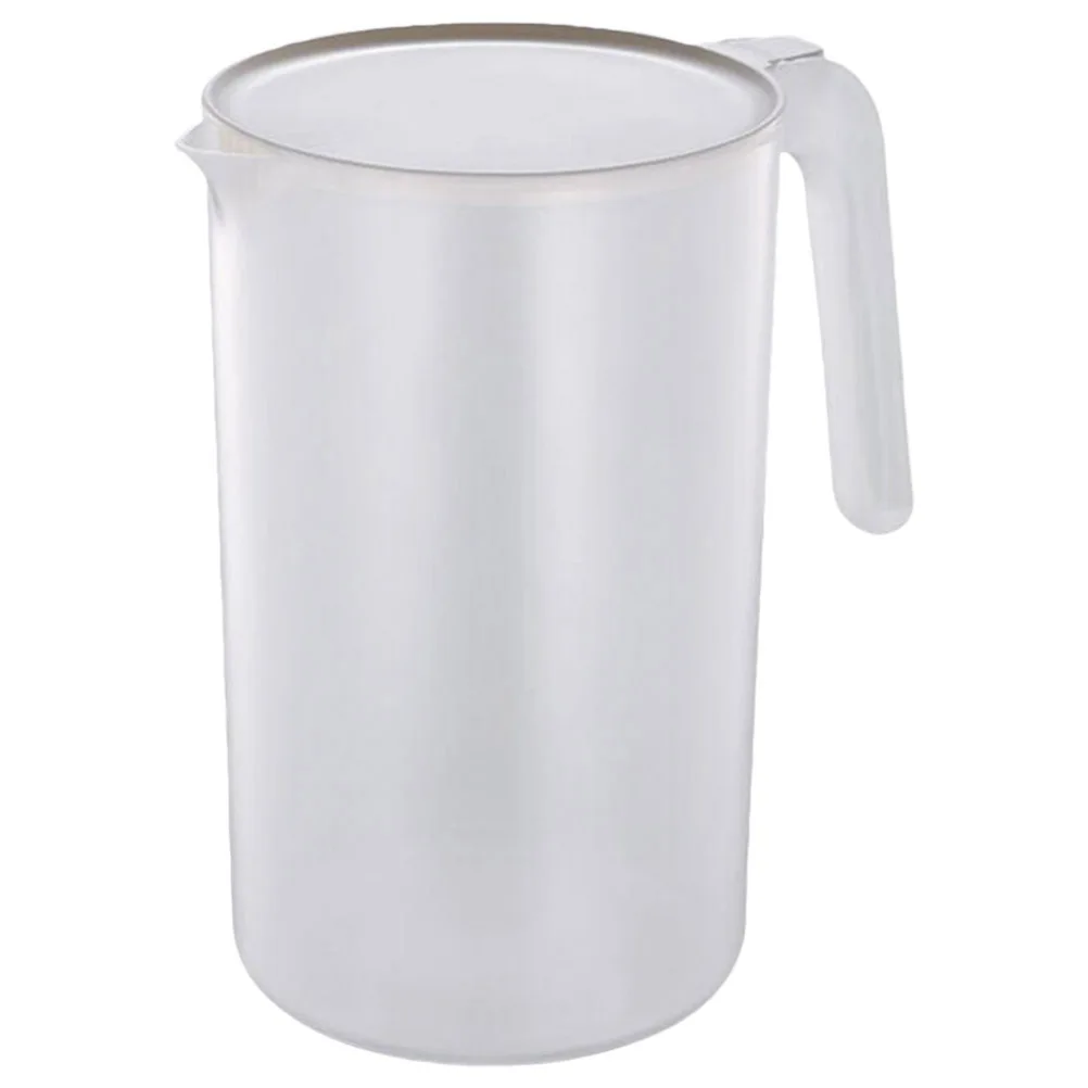 

1Pcs 2000Ml Cold Water Jug Plastic Beverage Pitcher Heat Resistant Bpa Free Wide Mouth Easy Rinse Carry Handle Juice Kettle
