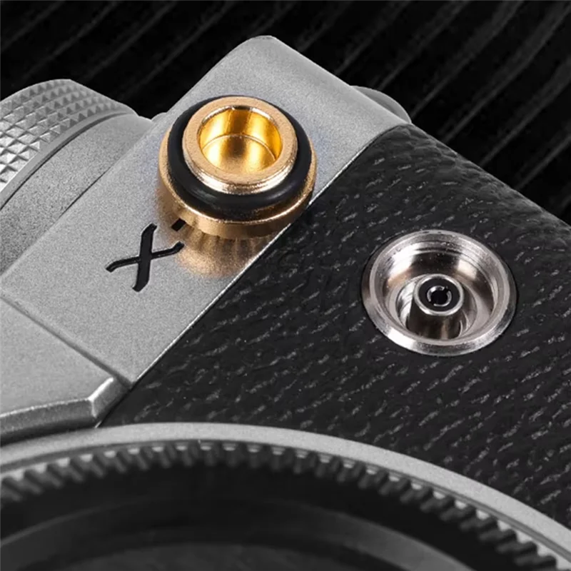 

【Lowest-Price!】Terminal Cap Cover Sync Port Cover Easy Installation Aluminum Alloy Camera Acessory Black