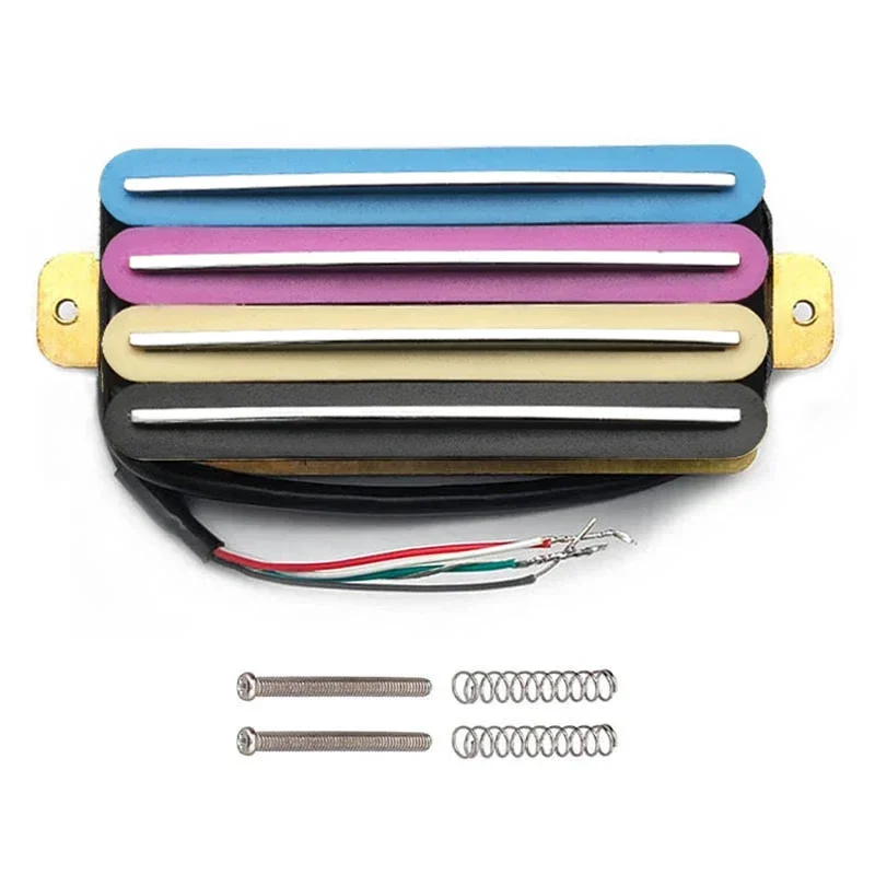 Double Rail 2-Dual Blade Electric Guitar 18K High Output Track Type Four Coil Humbucker Pickup Multi Color