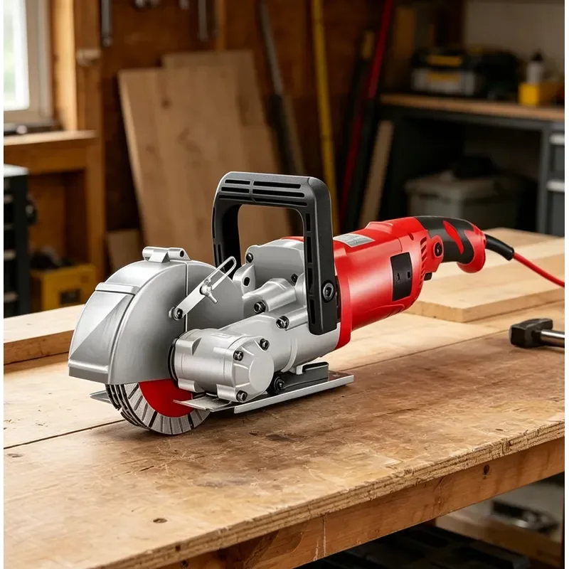 Hot Selling High Power Concrete Wall and Pavement Cutting Tool Portable Electric Wall Slotting Machine