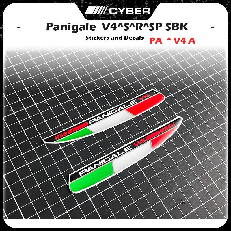 

V4 For Ducati Supersport Panigale V4 V4S V4R SBK 2018-2022 Italian Tricolor Flags for Wings 3D Winglet Flank Sticker Decal