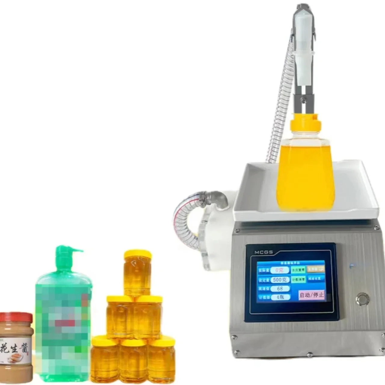 ZZY Automatic Weighing Filling Machine Paste Shampoo Cream Ketchup Honey Filling Machine With Scale