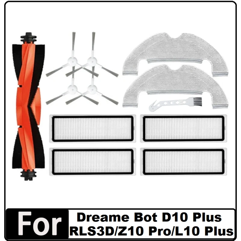 

12 шт., детали для робота-пылесоса Dreame Bot D10 Plus RLS3D, Z10 Pro, L10 Plus