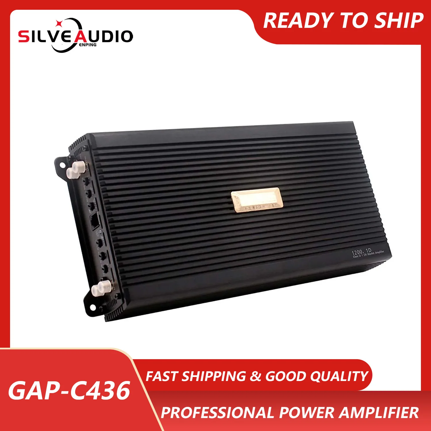 GAP-C436 factory direct high-power car audio amplifier, amplifier push super bass basin, modified car single-channel class D car