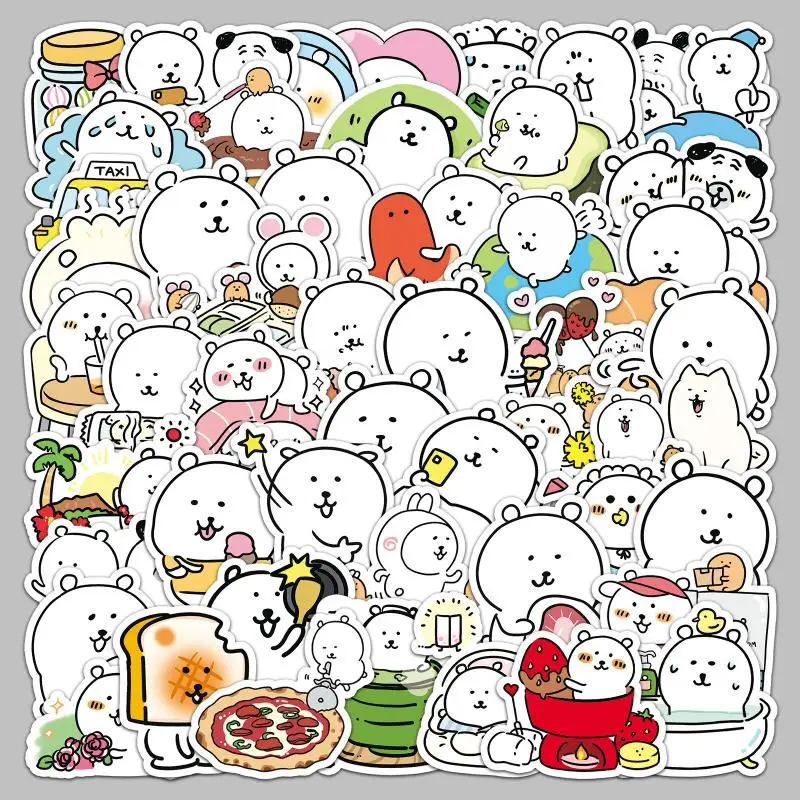 50Pcs Chiikawa Stickers Kawaii Anime Cute Girls Creative Skateboard Refrigerator Ipad Phone Decorative Stickers Accessories