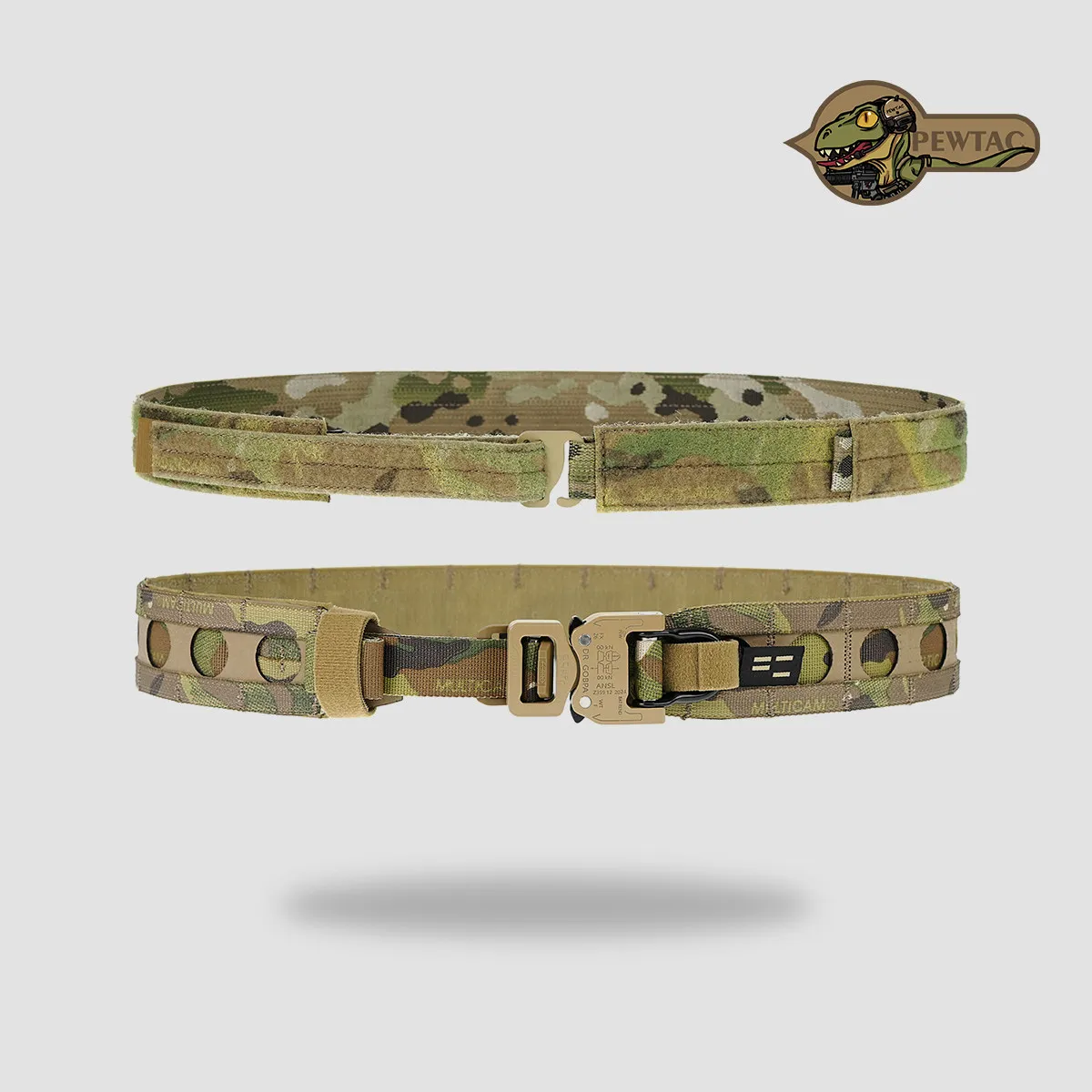 Image of PEW TACTICAL Ferro Style BORA Taktischer Gürtel für Outdoor-Jagd und Training, Innerer und Äußerer Doppel-Taillengürtel