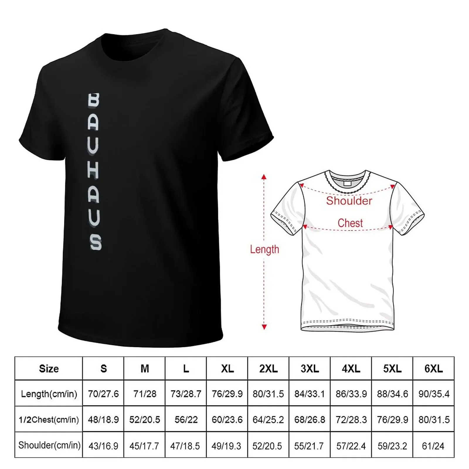 BAUHAUS ARCHITECTURE T-Shirt animal prinfor boys vintage summer tops men t shirts cute tops blanks funnys mens t shirt graphic