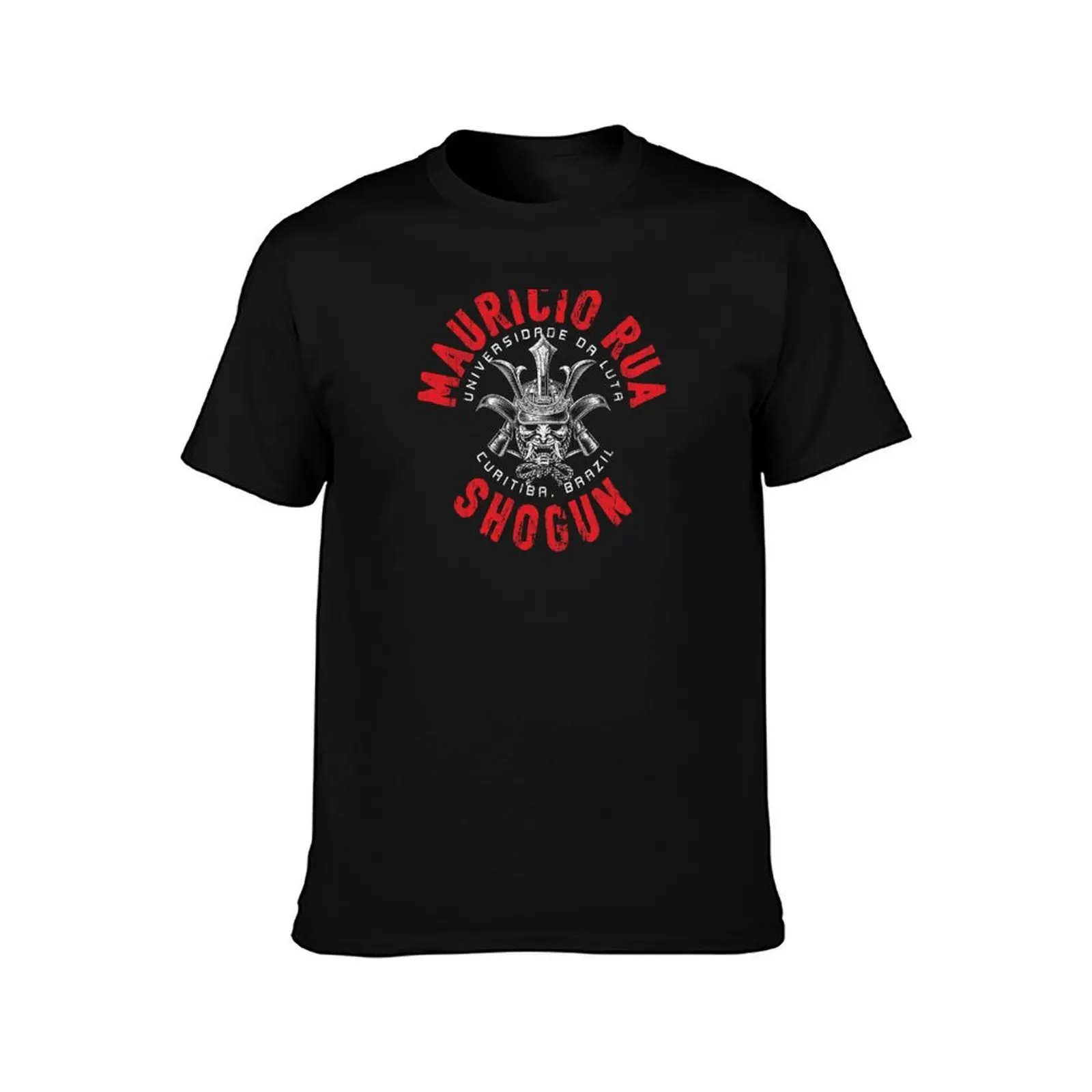 Mauricio Shogun Rua T-Shirt, Summer Casual Cotton Tee, Oversized Streetwear Tops, Vintage Graphic Print, Loose Fit Short Sleeve