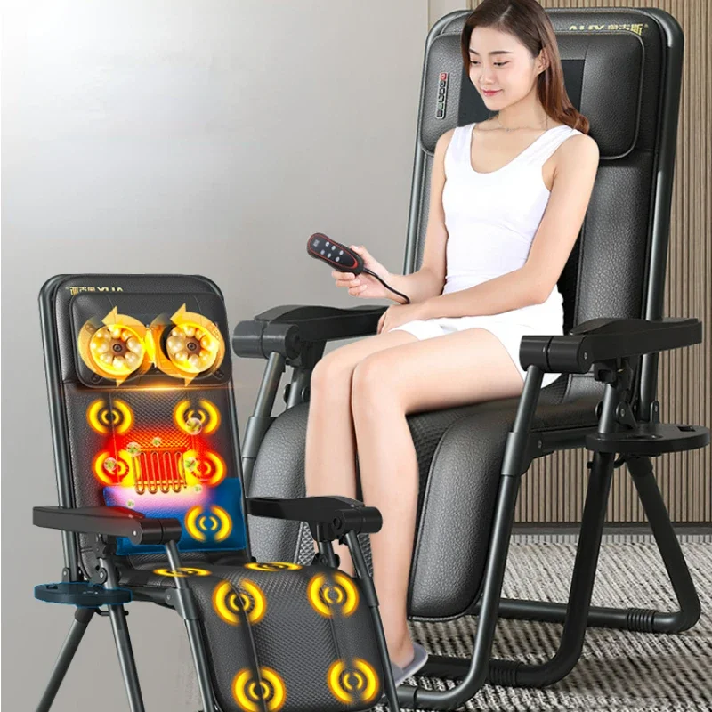 

All-Around Folding Massage Chair-Adjustable Whole-Body Kneading,Perfect for Various Sitting and Lying Positions, Home and Office