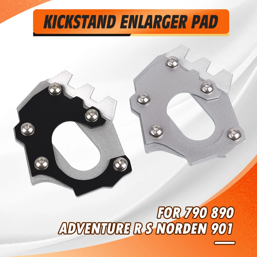 

CNC Kickstand Extension Foot Side Stand Pad Support Plate Enlarge Stand FOR 790 890 Adventure R S For Husqvarna Norden 901 2019-