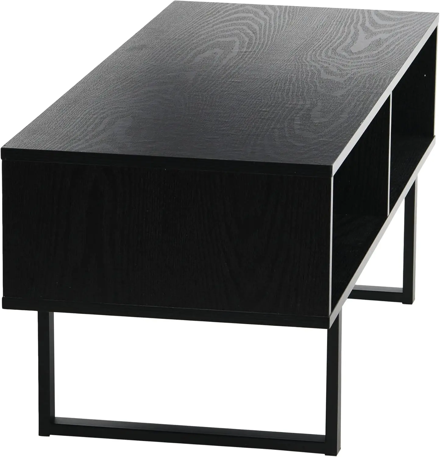 TV Stand Coffee Table with Rectangular Storage Compartments