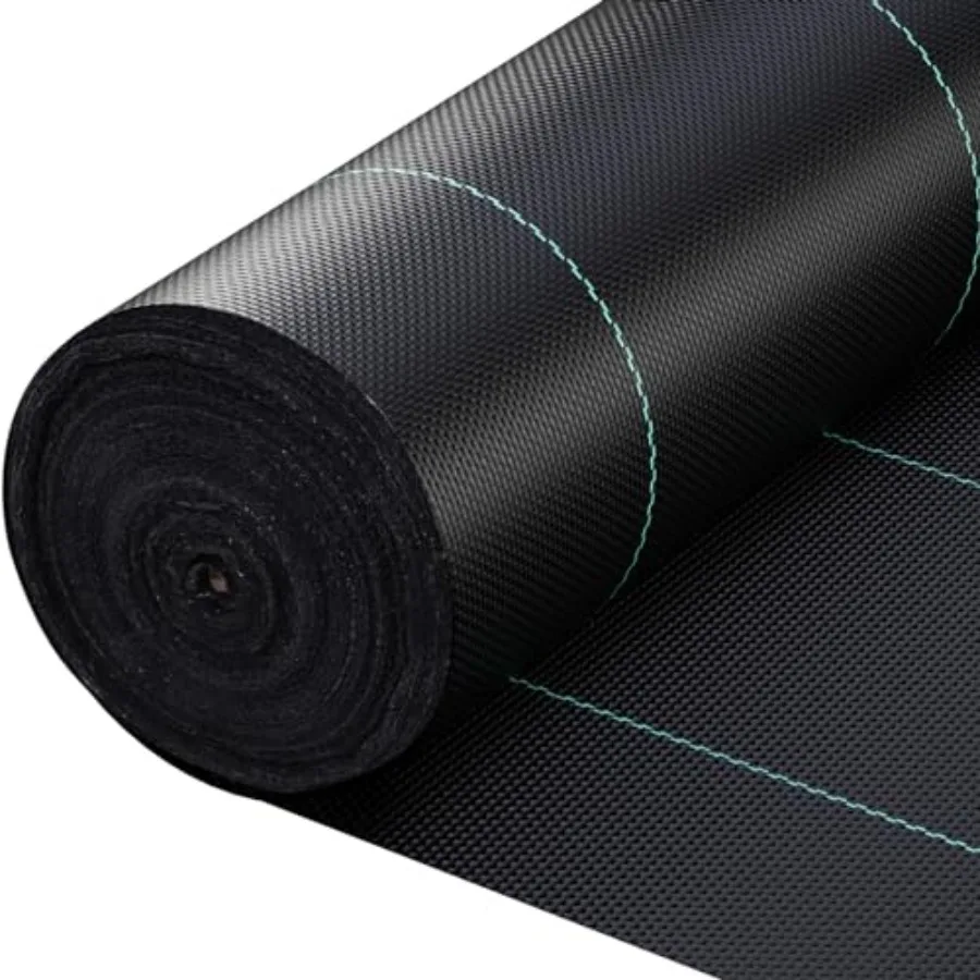 

Ткань для дорожных покрытий 6.5x330 футов, коммерческая геоткань для борьбы с сорняками, ландшафтная ткань, сверхпрочная ткань 3.5OZ для французских дренажей