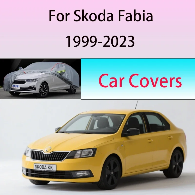 

For Skoda Fabia Outdoor Protection Full Car Covers Snow Cover Sunshade Waterproof Dustproof Exterior Car cover protection