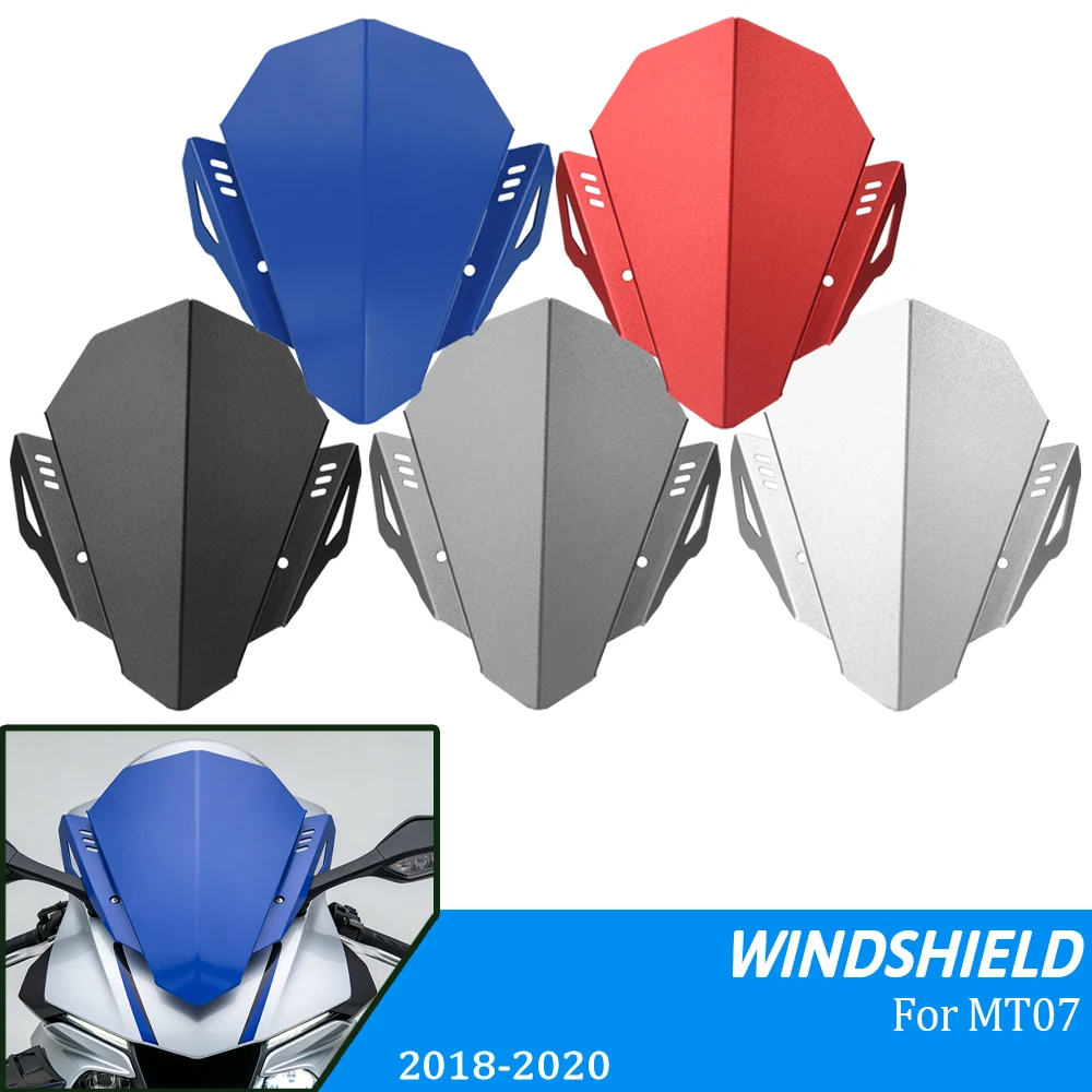 

For YAMAHA MT07 MT-07 MT FZ-07 FZ07 2018 2019 2020 Motorcycle Windscreen Windshield Fairing Wind Deflector Cover Guard Protector