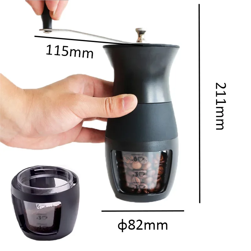 

Portable hand cranked coffee grinder, manual grinder, household labor-saving grinder