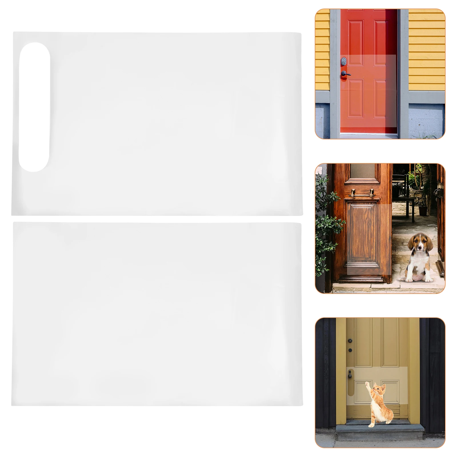 

2Pcs Dog Scratch Door Protector Transparent Anti scratch Self adhesive Furniture PVC Sticker Claw Damage Prevent Pet Supplies