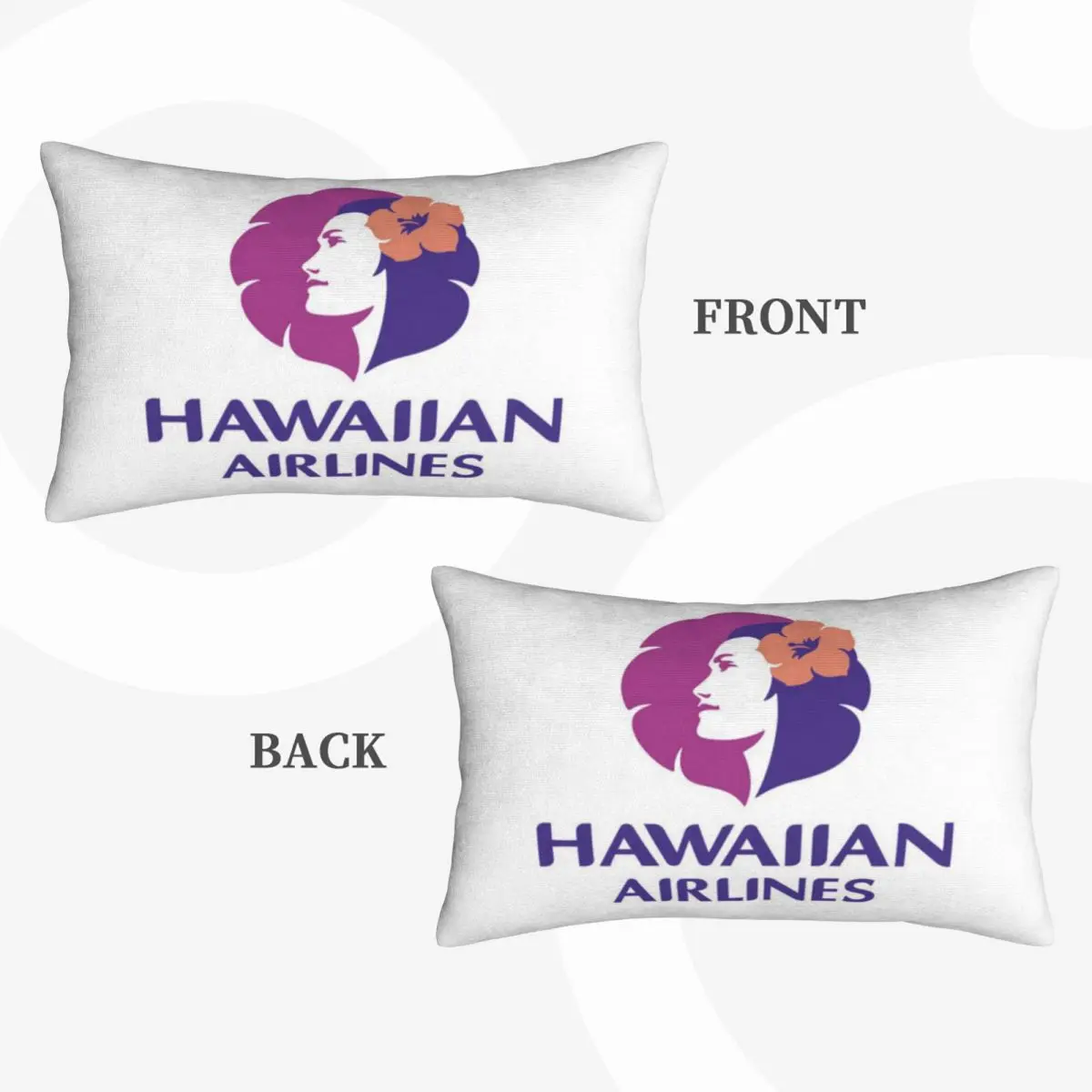 Hawaiian Airlines Herc Travel End Of Southern Summer Sale Rectangle Pillowcase Cushion Cover Decorative Bedroom Bed Throw Pillow