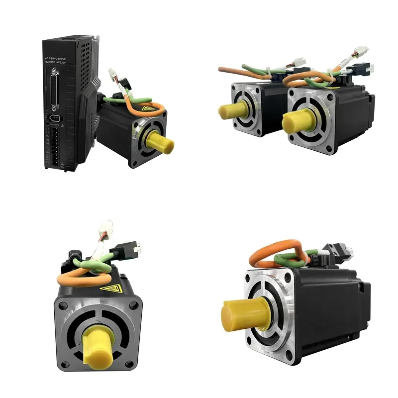 1.0KW 3000rpm AC Servo Motor 220V Three Phase 3.18N.m Torque 17-bit Incremental Encoder Drive Kit High Quality