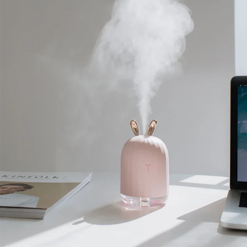 Air Humidifier Mini Portable 220ML Pregnant Baby Quite Ultrasonic USB Essential Oil Diffuser Anion Car Office Humidificadors