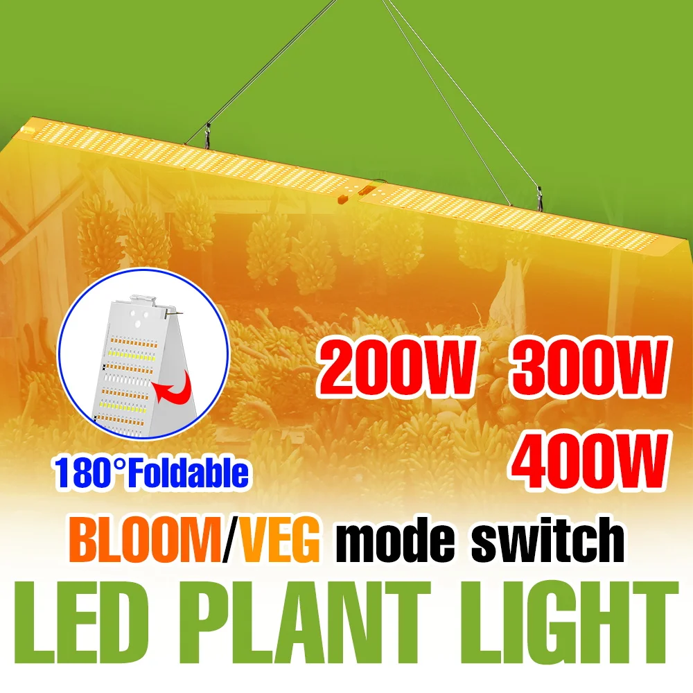 

400W Full Spectrum Quantum Board Plant Light LED Indoor Growth Box Greenhouse Hydroponic Vegs Fruit Seeding Fill Lighting