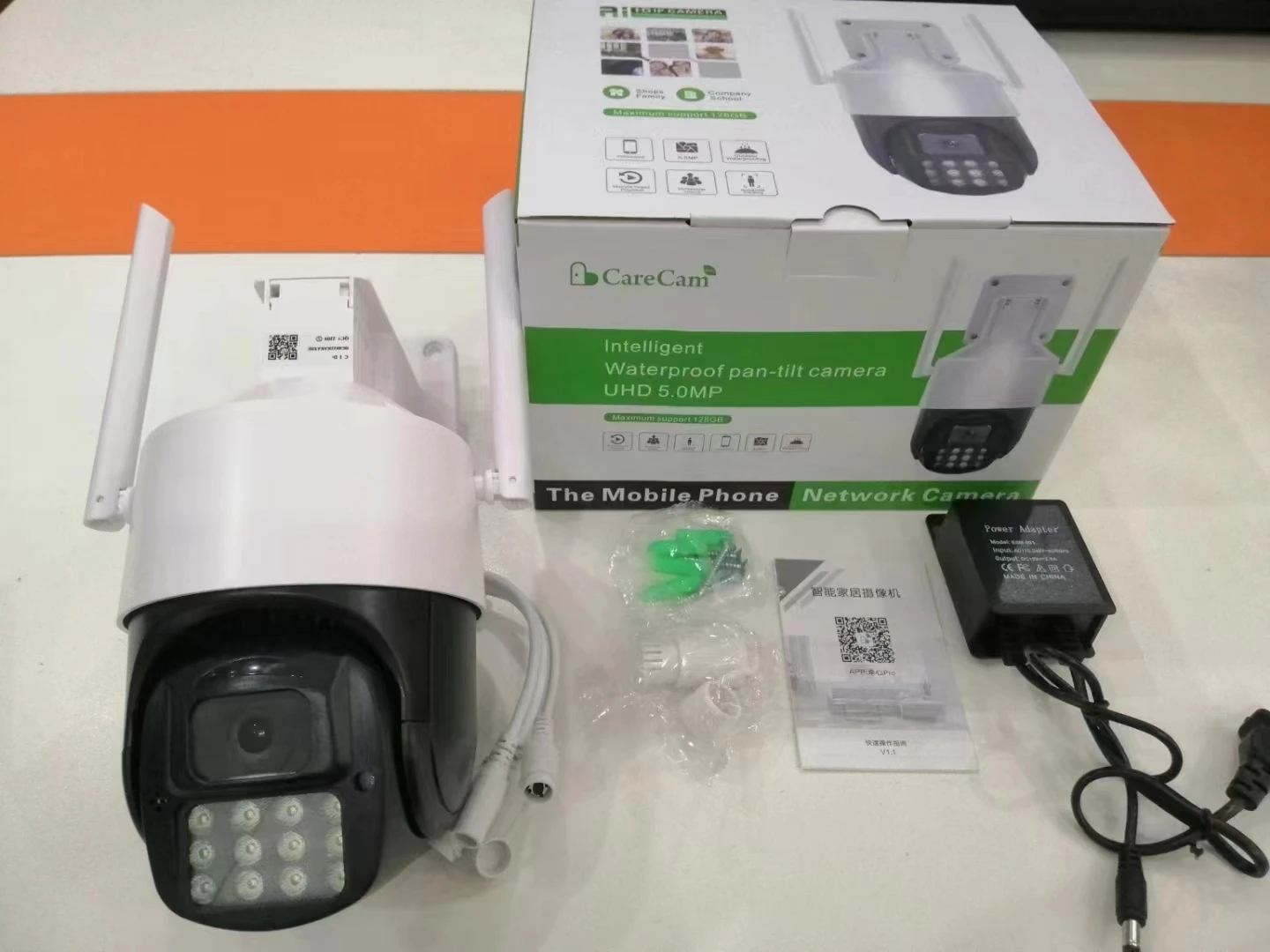 

5MP UHD Carecam APP PTZ IP Dome Camera AI Humanoid Detection Full Color Security CCTV Baby Monitor